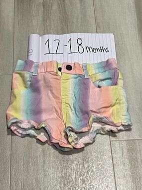 Garanimals Pastel Rainbow Ruffle Hem Shorts